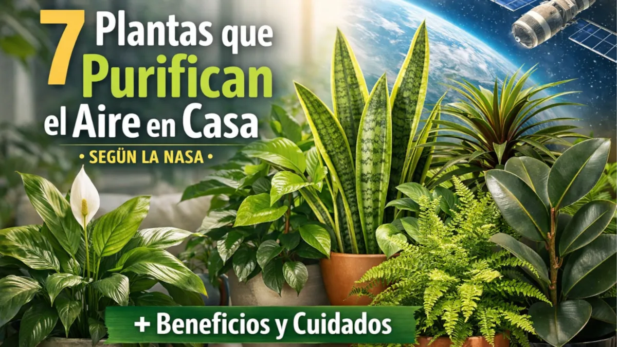 7 Plantas que purifican el aire de tu casa (según el estudio de la NASA)