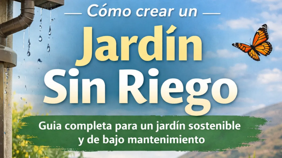 Cómo crear un jardin sin riego - jardinexperto.com