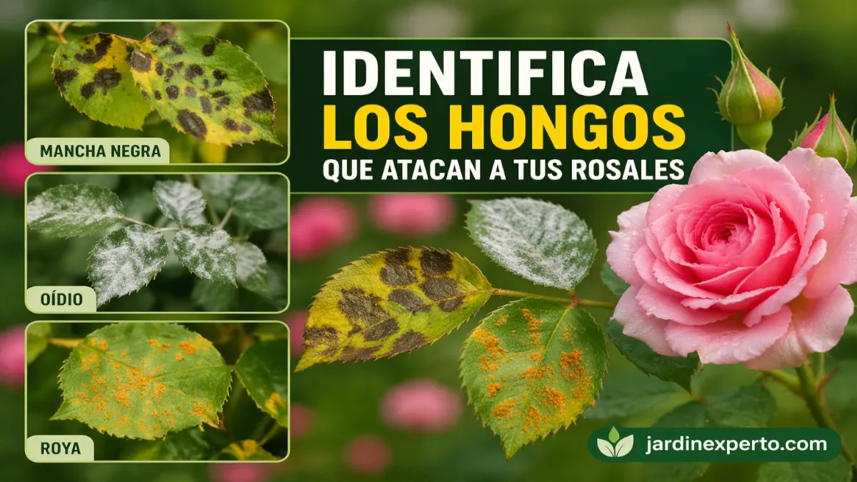 Identifica los hongos que atacan a tus rosales