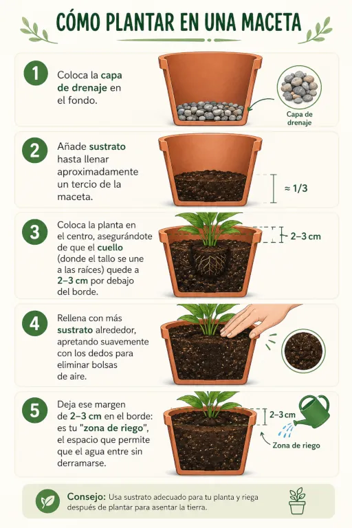 Cómo plantar en una maceta correctamente
