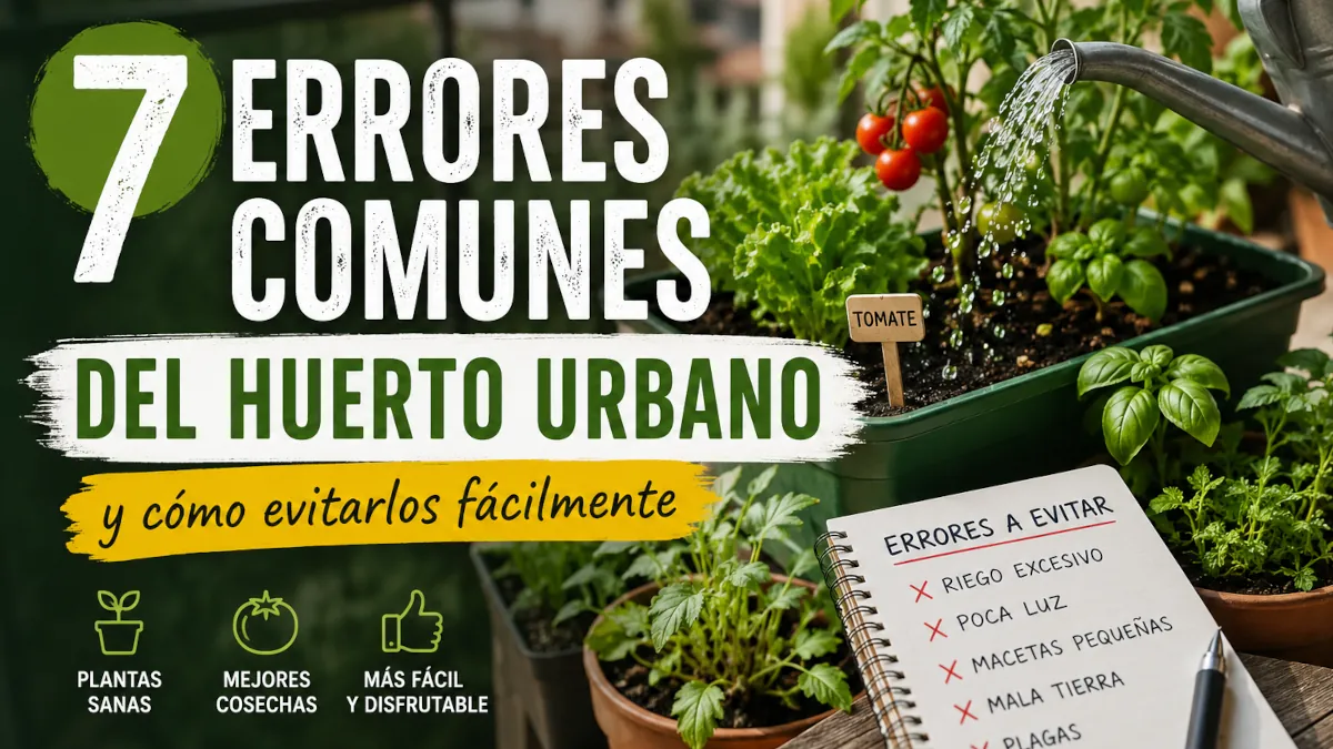 7 herrores comunes del huerto urbano