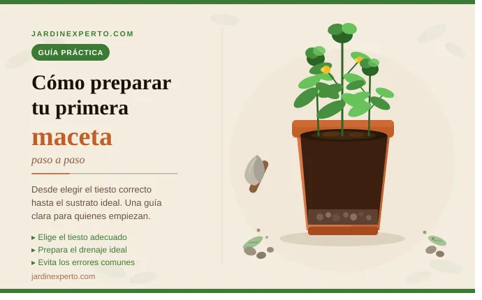 Cómo preparar tu primera maceta - jardinexperto.com