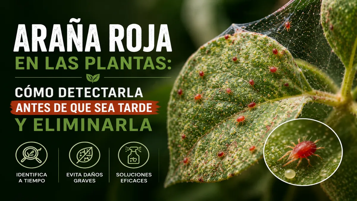 Como detectar la araña roja en las plantas